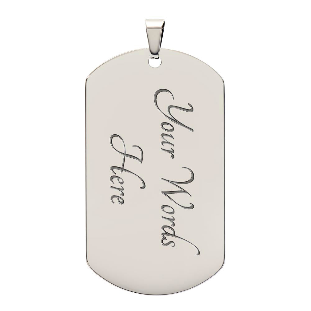 Signature Custom Dog Tag Necklace