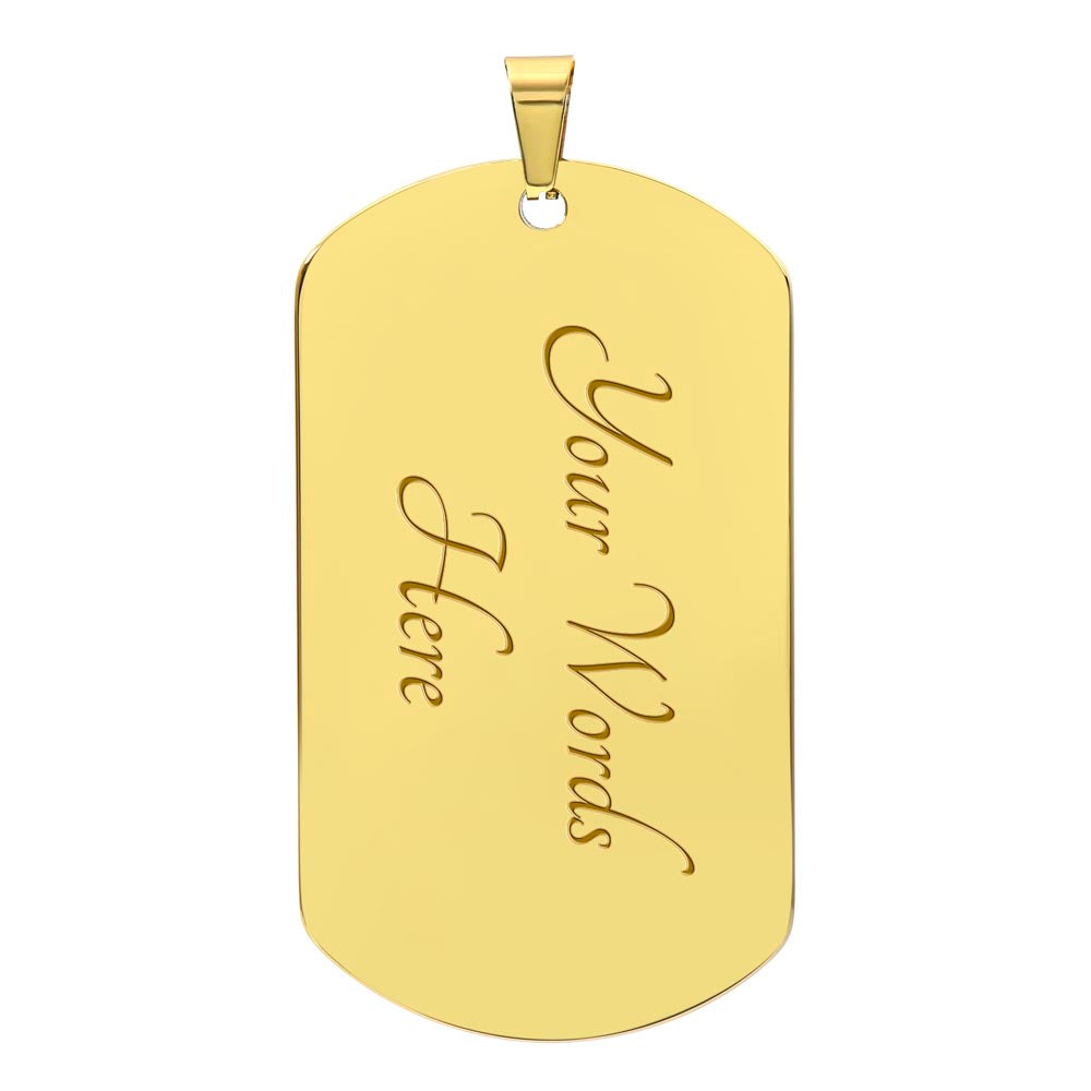 Signature Custom Dog Tag Necklace